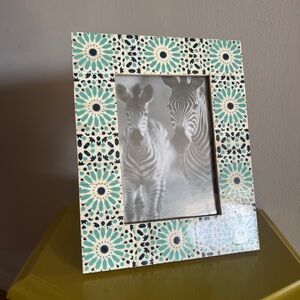Floral Mosaic Picture Frame